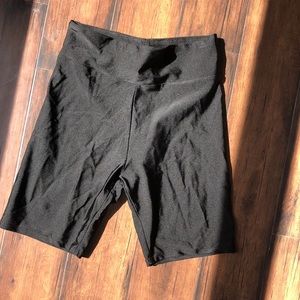 Forever21 black biker shorts size small